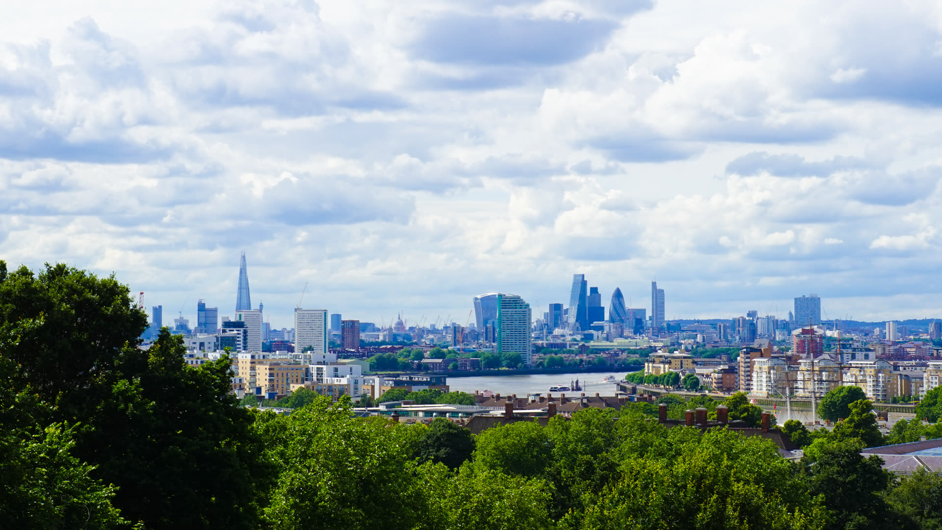 Solar panels on modern building roof